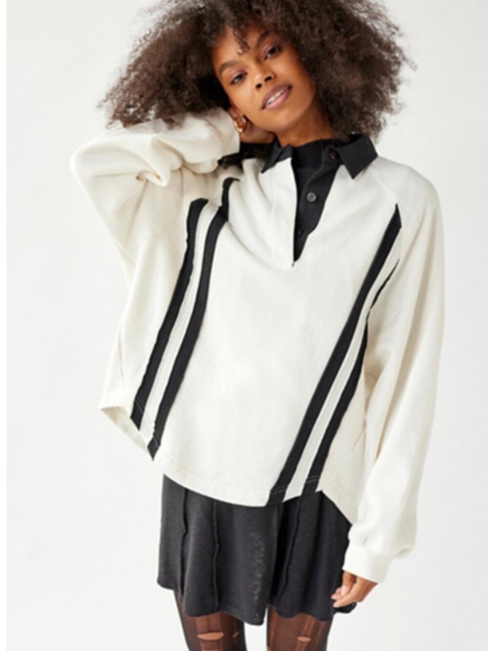 Urban Outfitters BDG Hailey Henley Sweatshirt